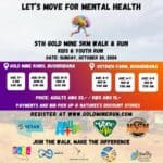 Let's Move For Mental Health 5th Gold Mine 5K Walk & Run